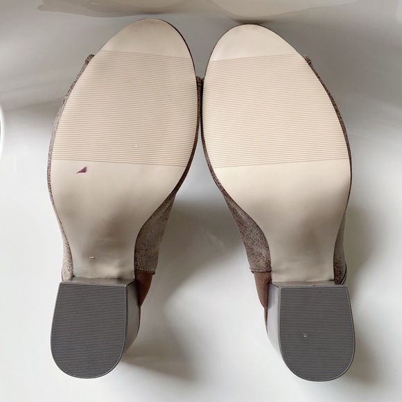 Peep Toe Chunky Heeled Mules - Picture 10 of 10